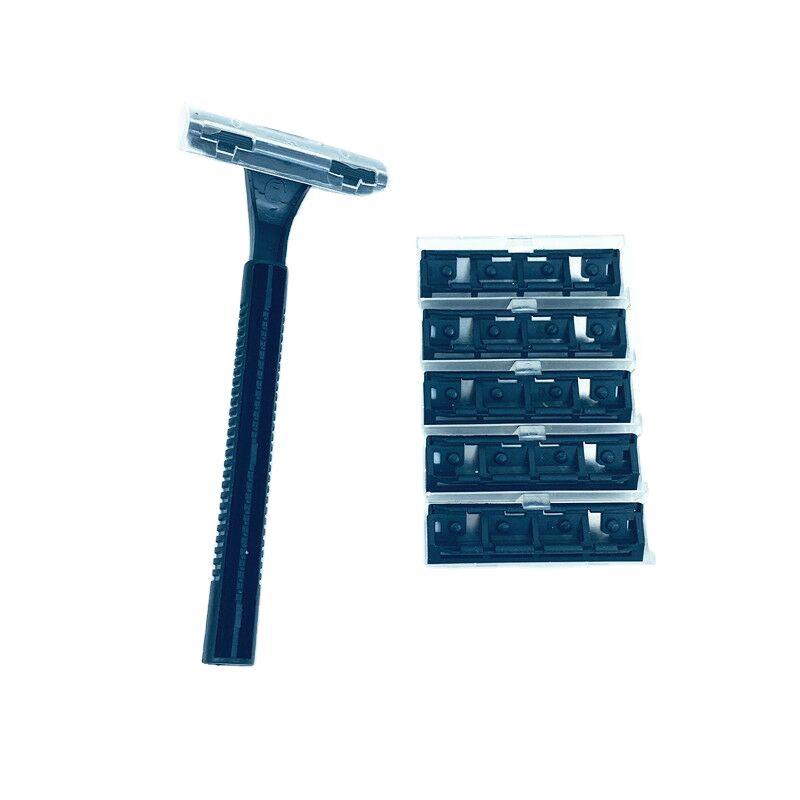 5+1 Disposable manual razor, hair shaver, head changer and blade holder set for hotels and guesthouses for foreign trade purchase Item Picture