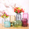 创意玻璃花瓶现代简约花瓶插花瓶水培花瓶家居竖纹装饰花瓶摆件图