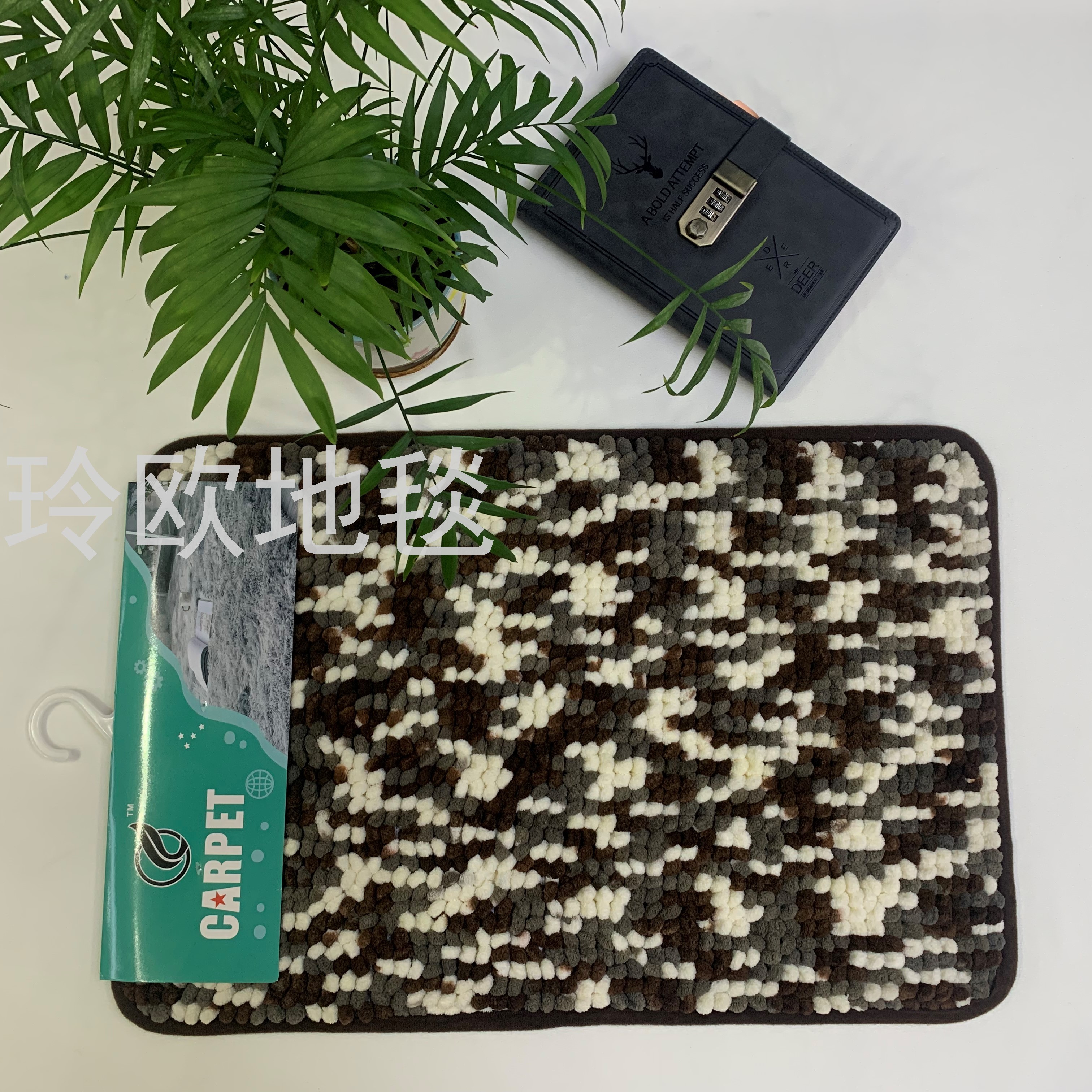 Ling European-style simple rich star Chenille wool carpet floor mat living room bathroom absorbent non-slip carpet Item Picture