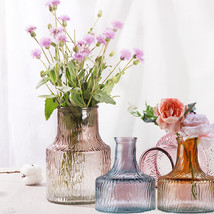 北欧简约玻璃花瓶创意客厅水培花瓶鲜花插花玻璃瓶干花花瓶摆件