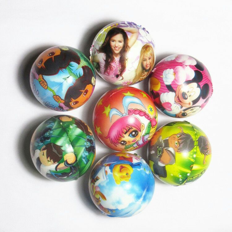 New cartoon 7.2 sponge ball, elastic ball type children's toys, traditional toys, Yiwu small commodities wholesale Item Picture