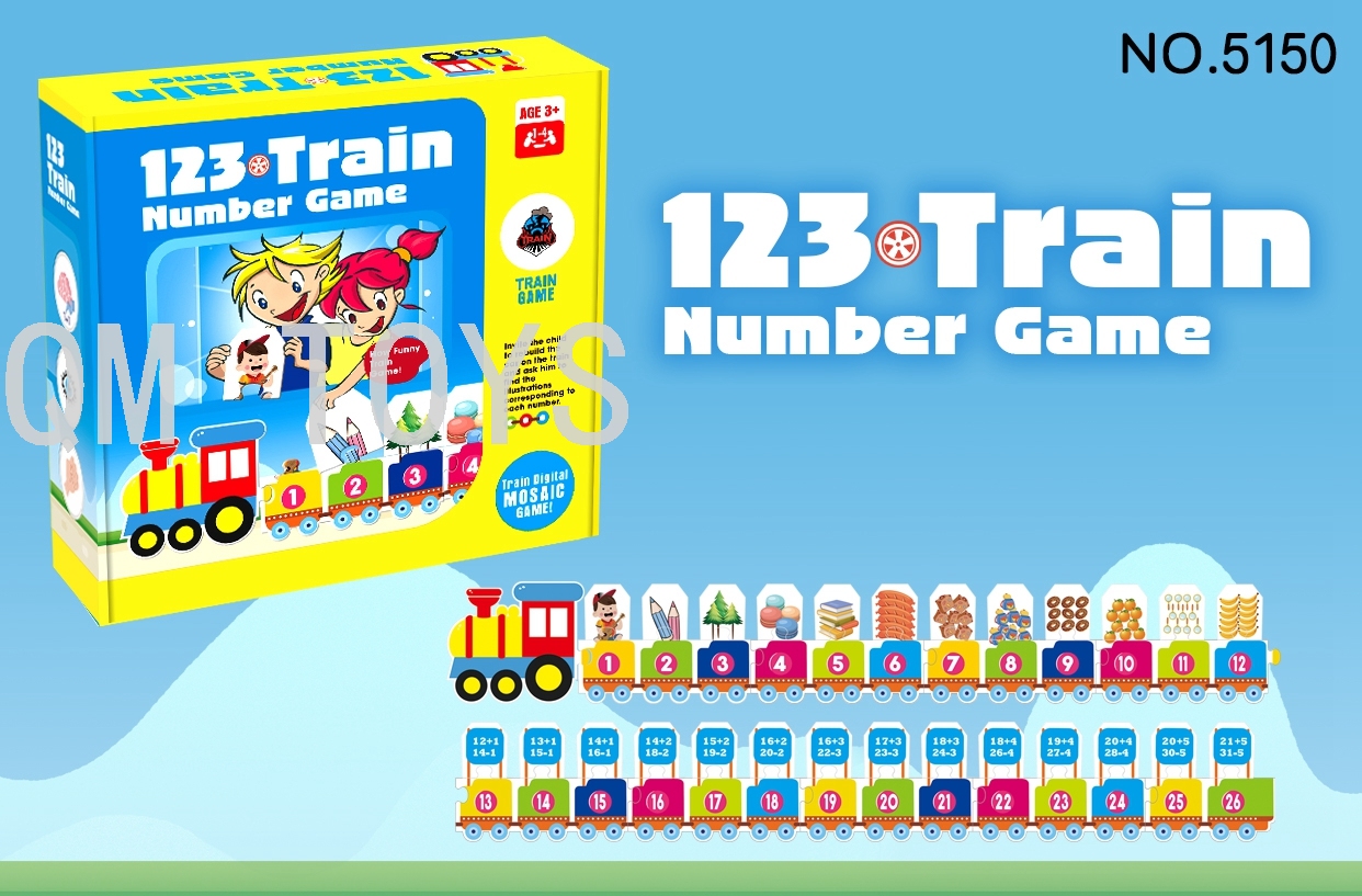 Digital Train ABC Mini Train Circus Balance Tower Monkey tree climbing competitive game