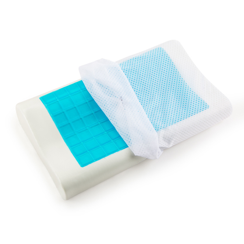Gel pillow, summer wave pillow, slow rebound memory pillow, gel memory pillow core, single-person home pillow Item Picture