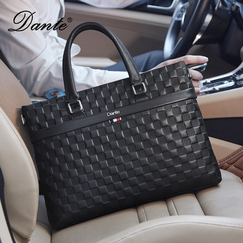 Handbag Men's leather one shoulder briefcase