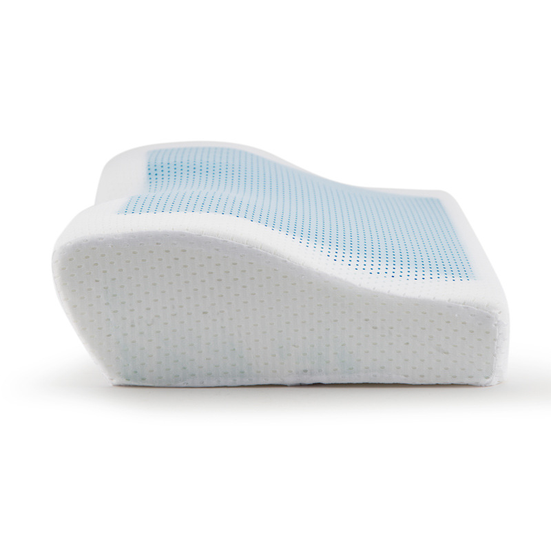 Cross-border supply of cool summer gel pillows, slow-rebound butterfly-shaped gel pillow cores, cervical memory pillow cores Specification drawing