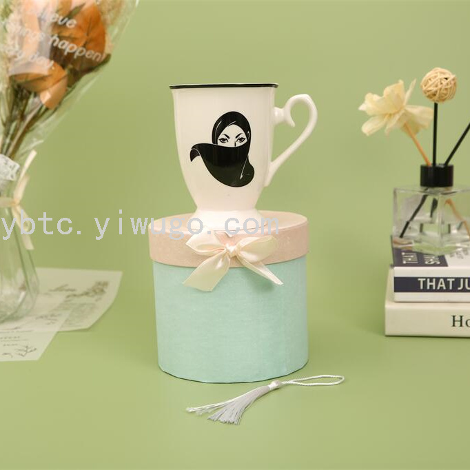 Ceramic Cups, Mugs, Water Cups, Coffee Cups, Tea Cups, Daily-Use Household Craft Advertising Cups, Gifts, Creative, Personalized And Simple details Picture