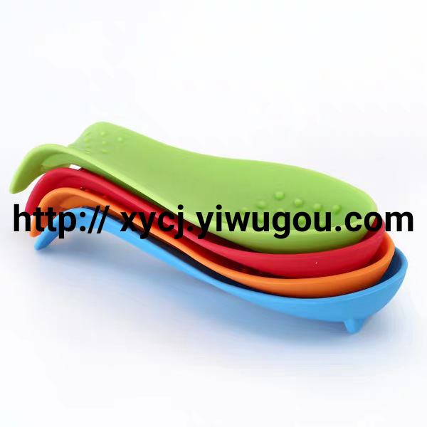 Silicone spoon holder, silicone spoon rack, kitchenware tray, spoon rack, multi-functional silicone soup spoon rack details Picture
