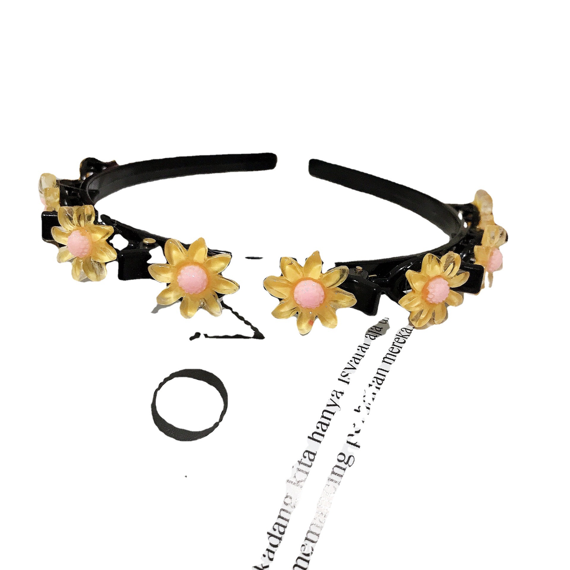 Korean children's anti-slip hairband, girls' headband, braiding wonder, candy transparent baby headwear, internet-famous hair accessory Item Picture