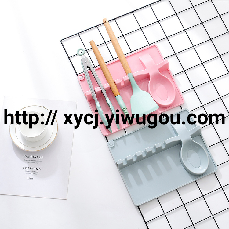 Silicone mold shelves for kitchen storage supplies, cooking tools, cookware, spatulas, spoons, and trays