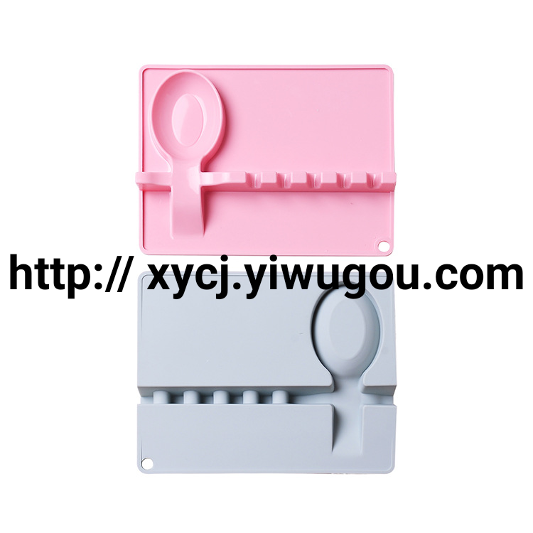 Silicone mold shelves for kitchen storage supplies, cooking tools, cookware, spatulas, spoons, and trays Item Picture
