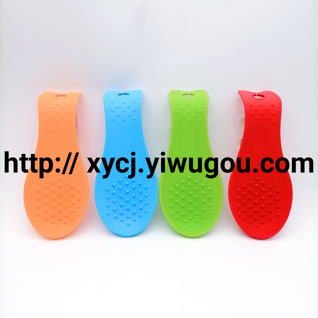 Silicone spoon holder, silicone spoon rack, kitchenware tray, spoon rack, multi-functional silicone soup spoon rack Item Picture