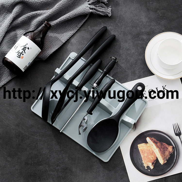 Silicone mold shelves for kitchen storage supplies, cooking tools, cookware, spatulas, spoons, and trays Specification image