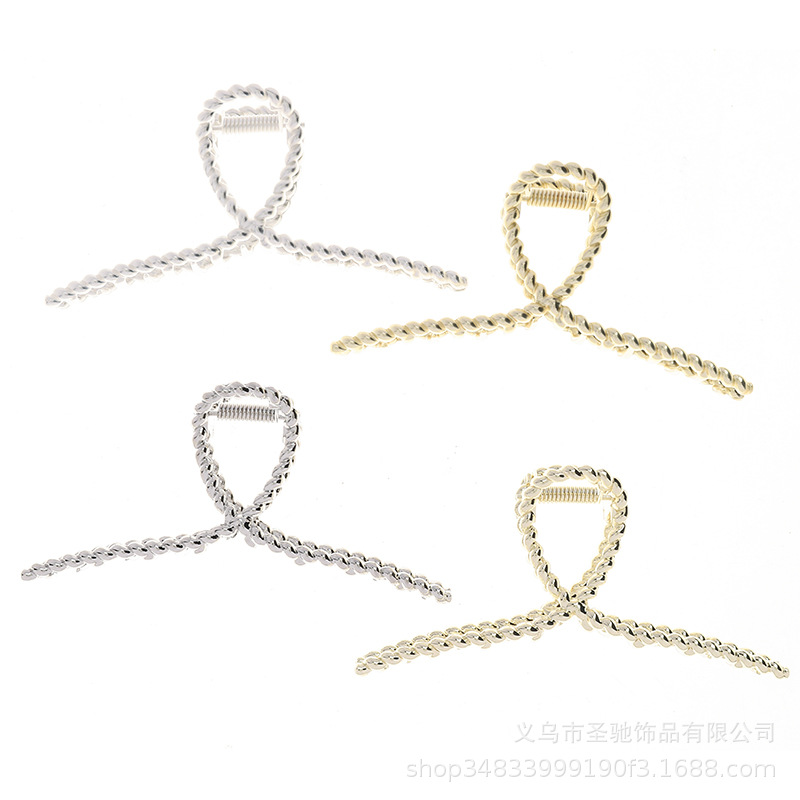 Metal hair grips, back of the head, hair clips, hairpins, women's hair accessories, Korean Instagram influencer, elegant and stylish shark clips Item Picture