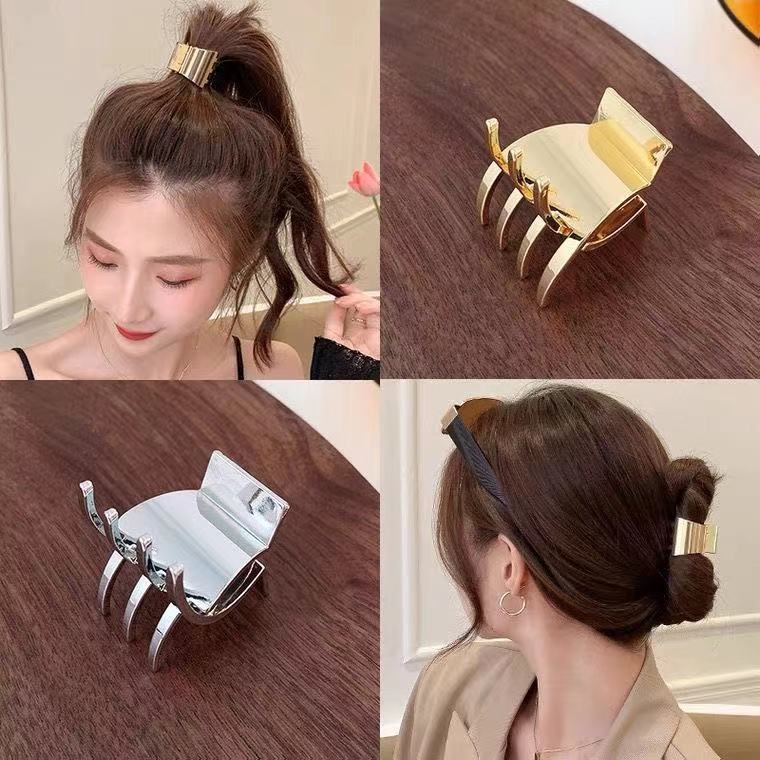 Metal small gripper, high ponytail fixed hair clip, women's summer mini hair clip, invisible hand gripper on the back of the head, headwear