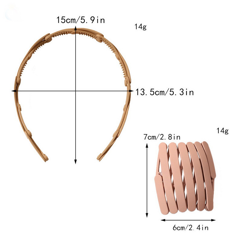 The extendable hairband is a portable foldable headband for going out. It is a new invisible headband for women, a summer Internet celebrity in 2021 Item Picture