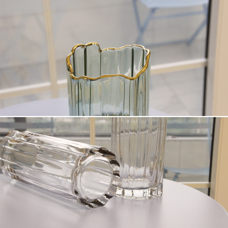 北欧玻璃花瓶透明简约创意客厅插花水养百合玫瑰鲜花餐桌花器摆件详情图4