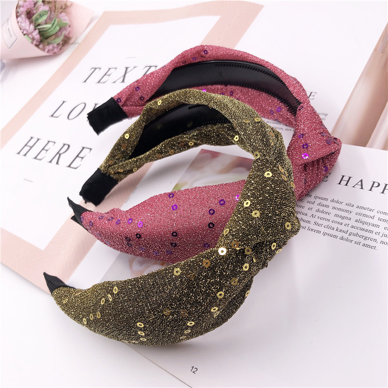 Korean-style wide hairband, fashionable and versatile mesh headband with teeth, hair clip, 2-yuan store accessory details Picture