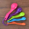 Five-color measuring spoons for baking, double-scale kitchen baking tools, 5-piece set of plastic measuring spoons for milk powder, milk powder spoons Specification image