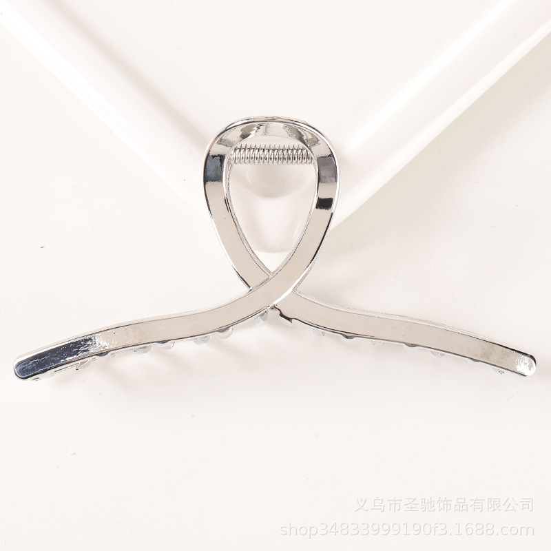 鲨鱼夹金属大号冷淡风发抓女式后脑勺发夹新款简约头饰发卡大