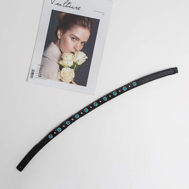 Factory direct sales of men's and women's top hats, jazz hats, retro small accessories, European and American style sapphire hats, decorative belts