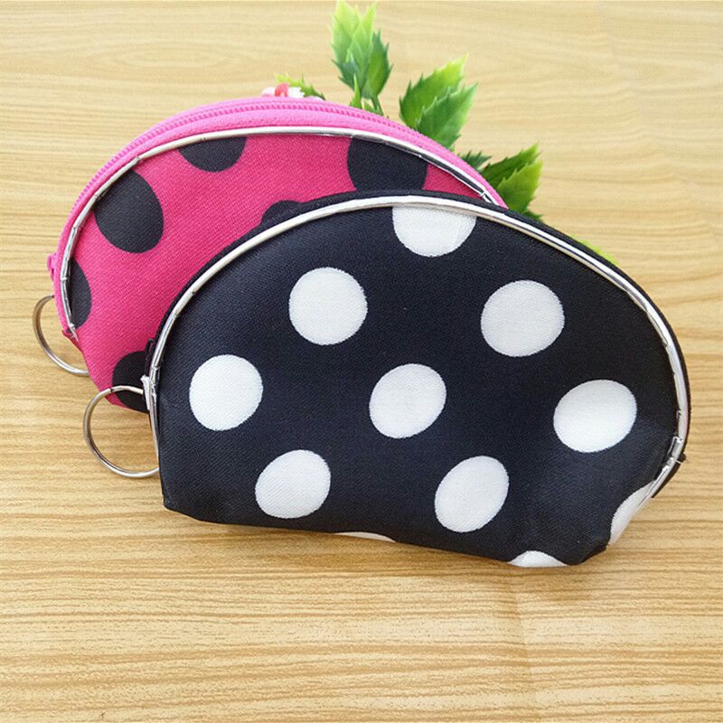 Oval-shaped coin purses, portable small purses, loose purses, zipper bags, one-yuan and two-yuan general merchandise, street stall supplies Item Picture