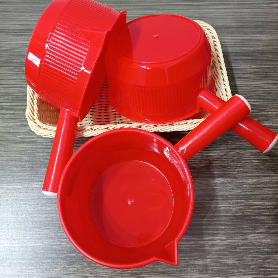 Large red ladle with thick ladle and ladle ladle, ladle ladle with long handle ladle and ladle bowl is one yuan and two yuan