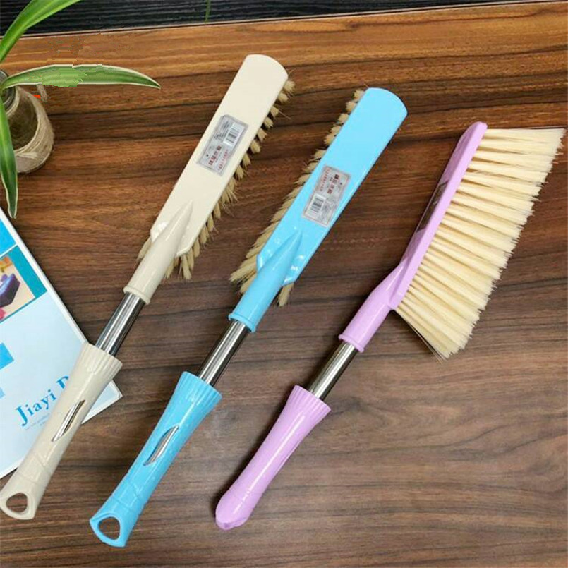 New stainless steel handle bed brush anti-static dust brush Bed brush Steel cleaning brush dust brush household cleaning