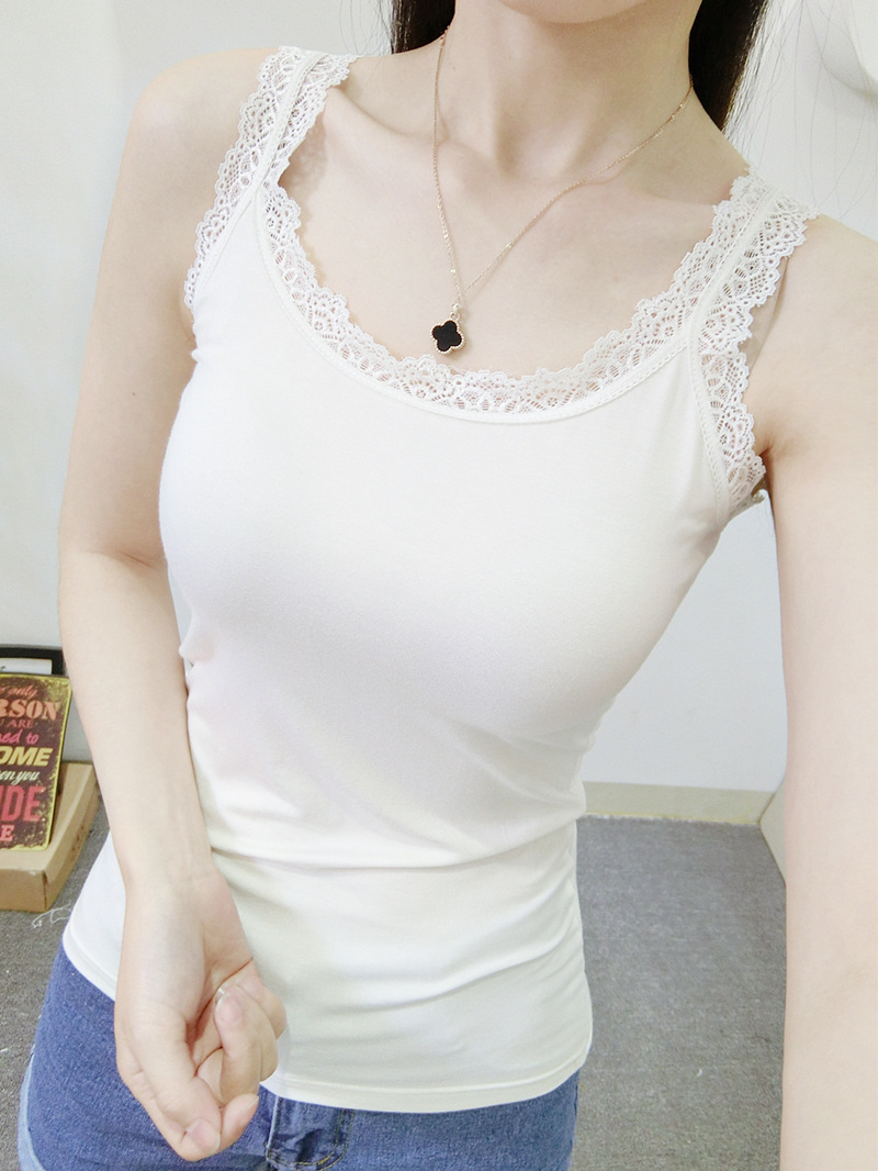 New Korean version new lace lace Mo cotton camisole women sleeveless inside with cotton large size base shirt summer