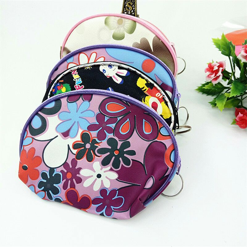 Oval-shaped coin purses, portable small purses, loose purses, zipper bags, one-yuan and two-yuan general merchandise, street stall supplies details Picture