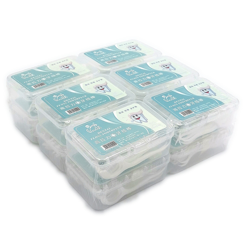 D1532 square dental floss, portable family set, ultra-thin disposable toothpicks, Yiwu Premium Two-yuan Store Application Scenario