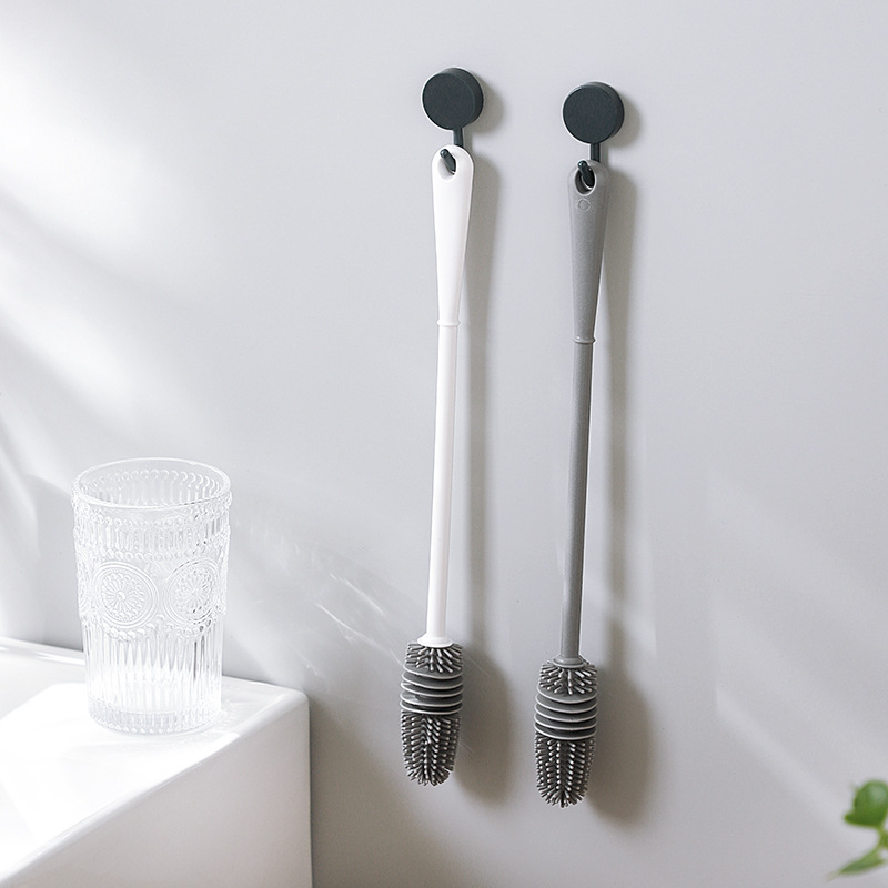 Long-handled silicone cup brush, a household cleaning brush with no blind spots, a baby bottle blender, a stain-removing wonder cup brush