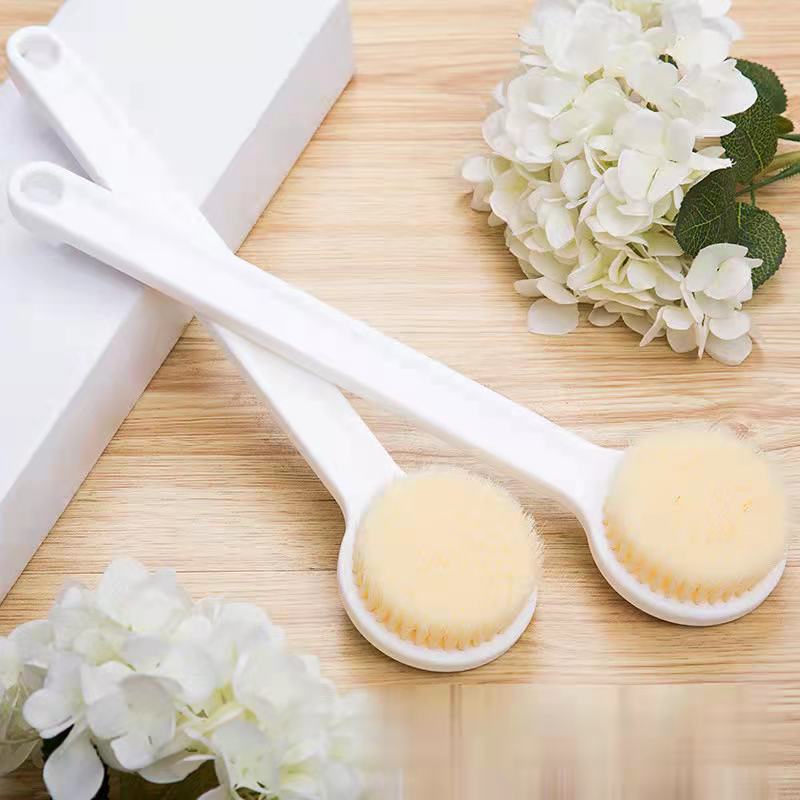 Bathroom long handle massage bath brush exfoliating bath brush soft hair large size rub back back cleaning brush thumbnail