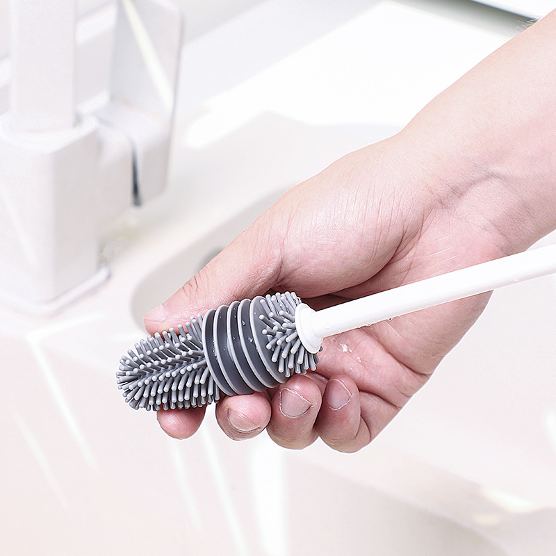 Long-handled silicone cup brush, a household cleaning brush with no blind spots, a baby bottle blender, a stain-removing wonder cup brush Application Scenario