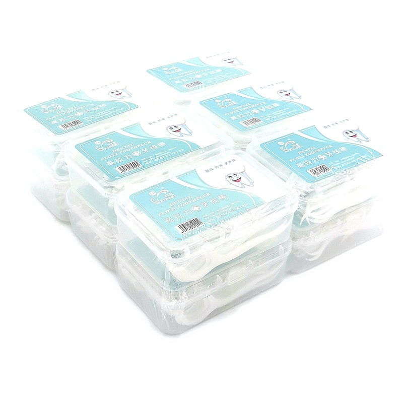 D1532 square dental floss, portable family set, ultra-thin disposable toothpicks, Yiwu Premium Two-yuan Store Item Picture