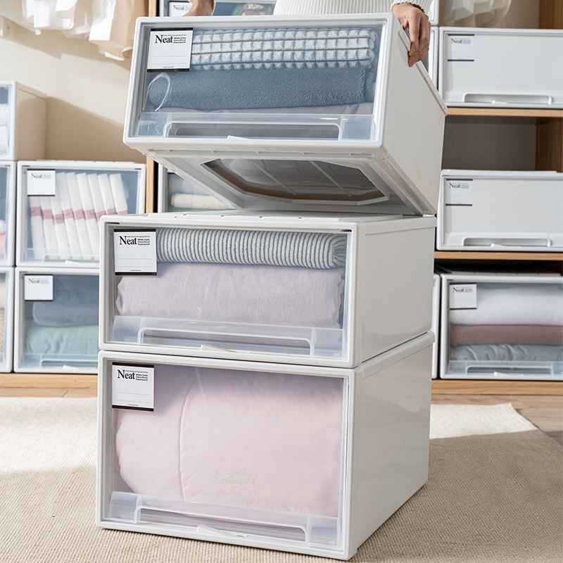 X102-4835 drawer-type storage box, wardrobe, clothing storage box, storage cabinet, magic tool, transparent organizing and storage box