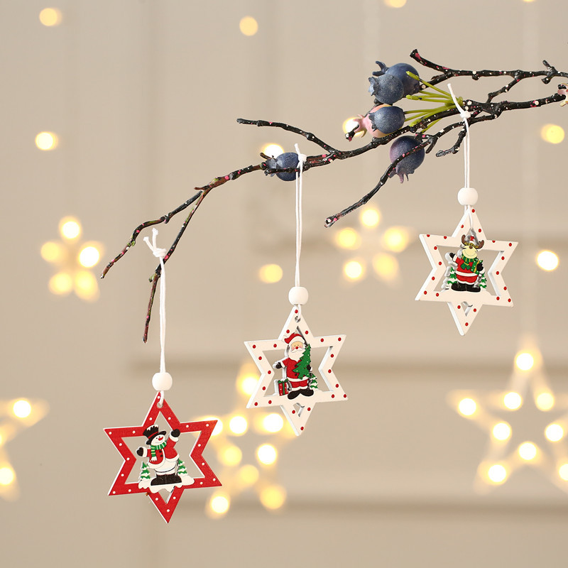 Mini DIY Christmas pendant Christmas tree color pendant 9 boxes