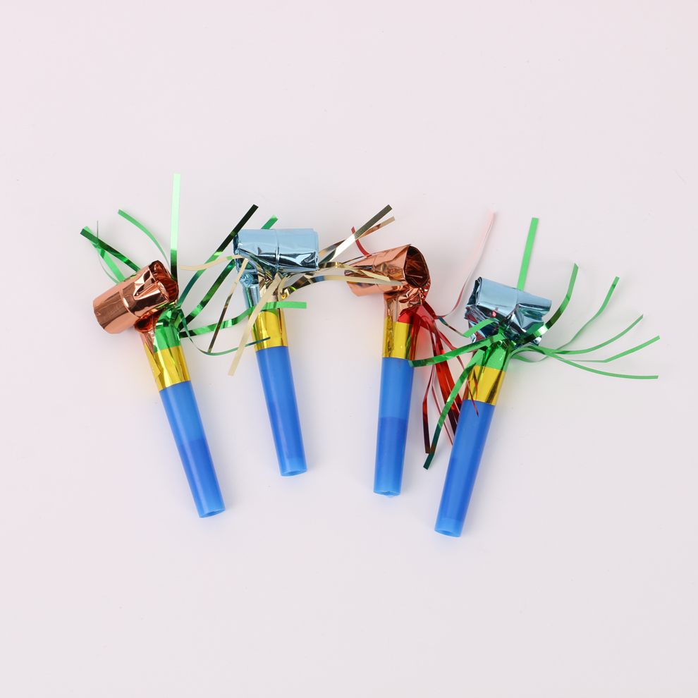 Colorful tassel whistles, dragon cheerleading, birthday party and evening celebration props, multi-purpose blowing trumpet Item Picture