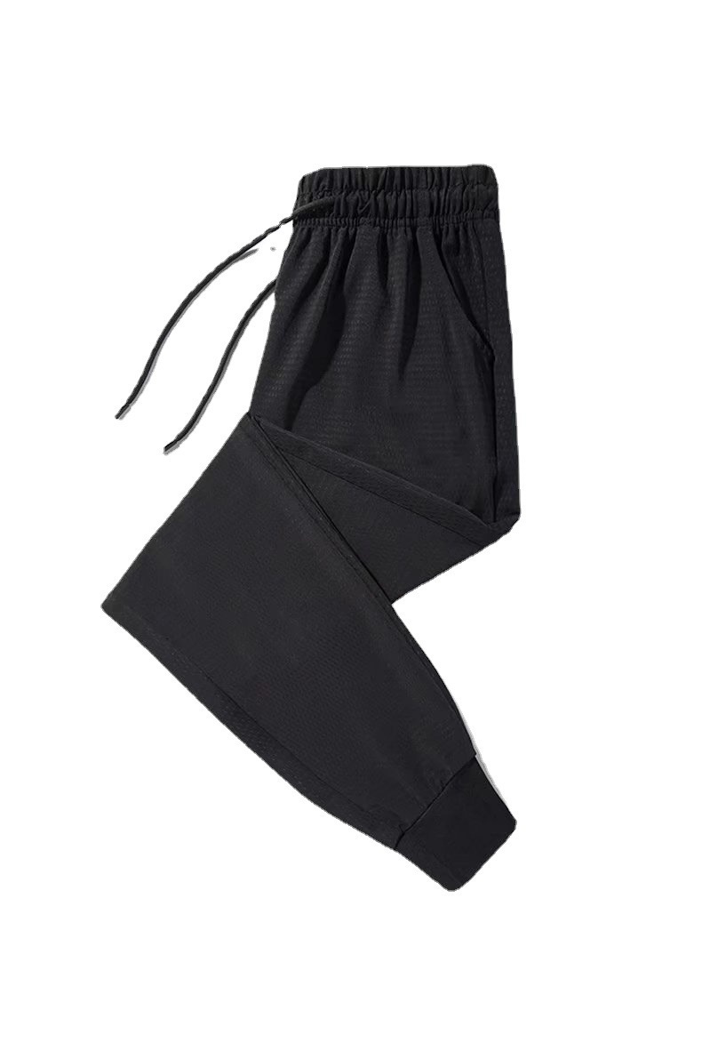 Ice silk pants Men's summer thin quick-drying sportswear casual pants Men's mesh loose drape 90% air-conditioned pants Item Picture