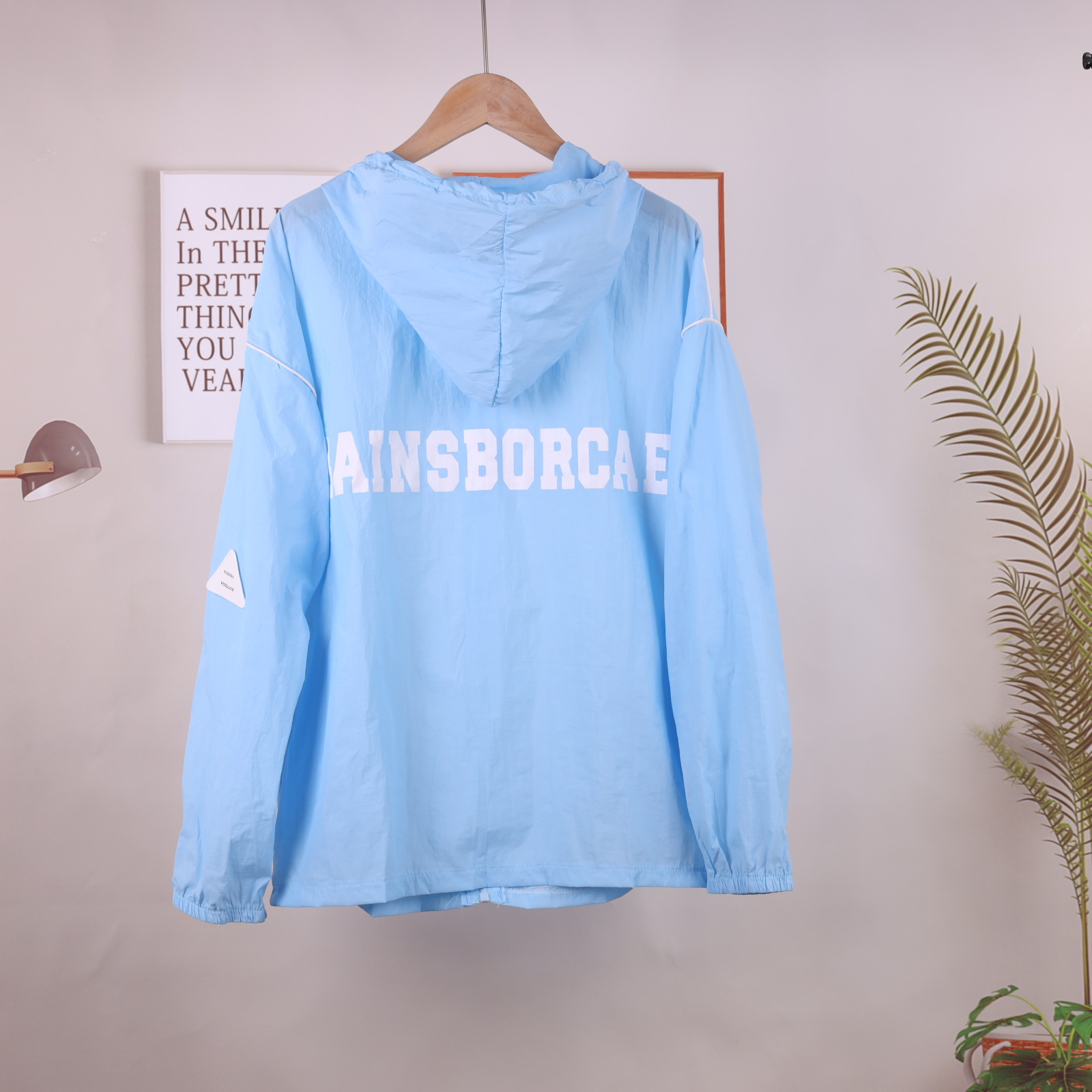 English large-sized short sun-protective clothing for girls, 2022 sun-protective clothing for girls, student uniform, Korean style thin loose mesh jacket