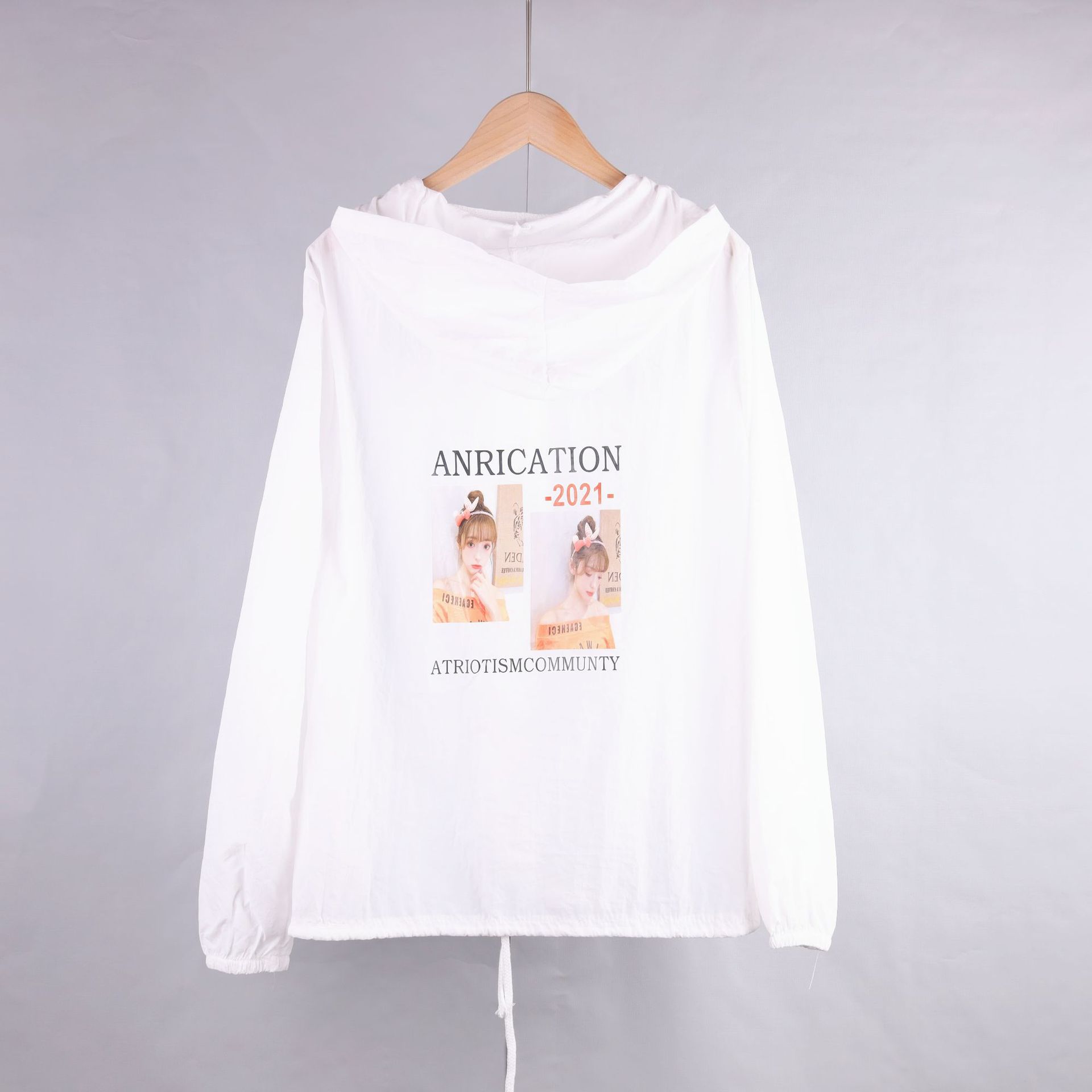 Beauty portrait sun-protective clothing for women in 2022, versatile sun-protective clothing for girls, student uniform, Korean style, thin and loose, netted red jacket