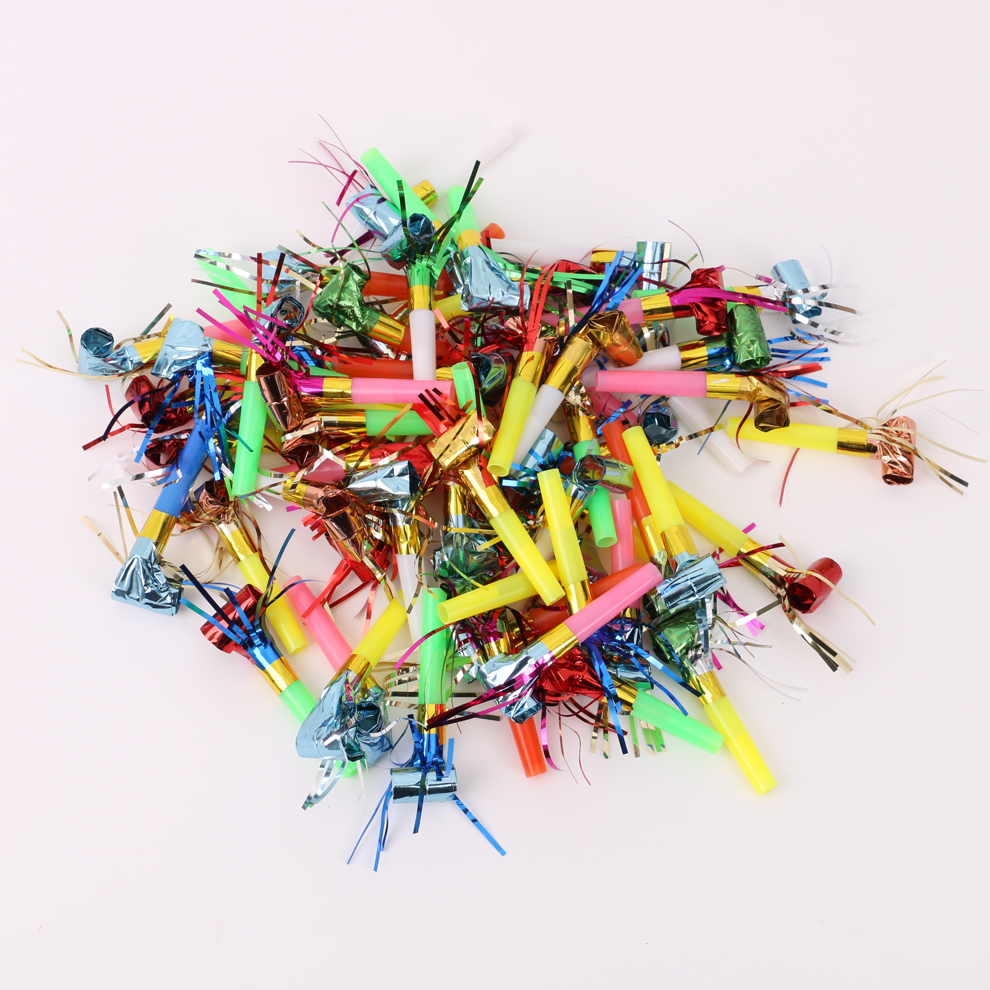 Colorful tassel whistles, dragon cheerleading, birthday party and evening celebration props, multi-purpose blowing trumpet