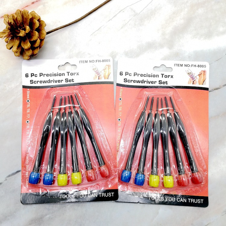 Kit de combinación multifuncional destornillador pequeño reparación de instrumentos cross one word conjunto de 6 piezas herramientas combinadas en stock al por mayor Application Scenario