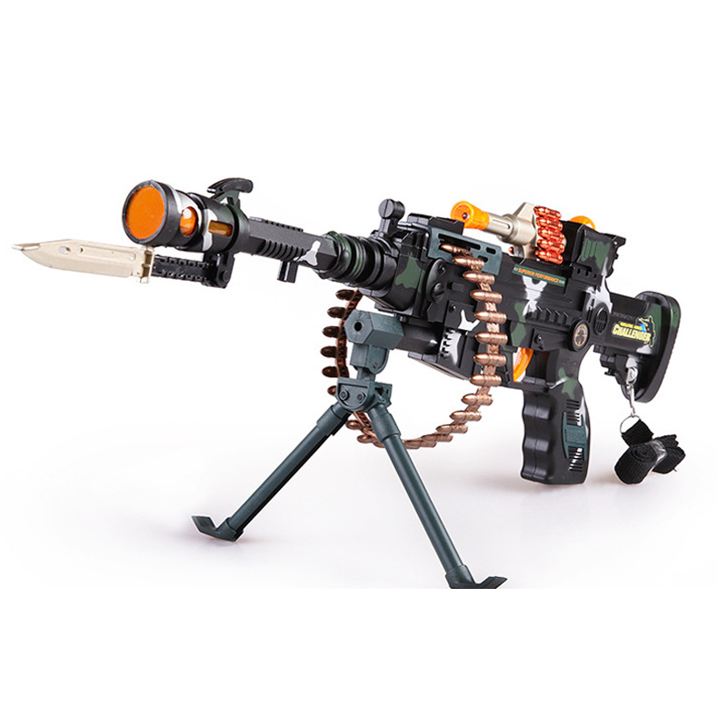 2022DF-9218B Children's voice Gun, Boys' military model Sound and Light gun Factory Direct sales, electric toy gun Specification drawing