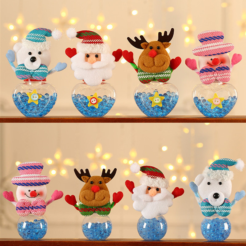 Christmas candy jar Mini old man candy jar new small Christmas gift cartoon candy jar