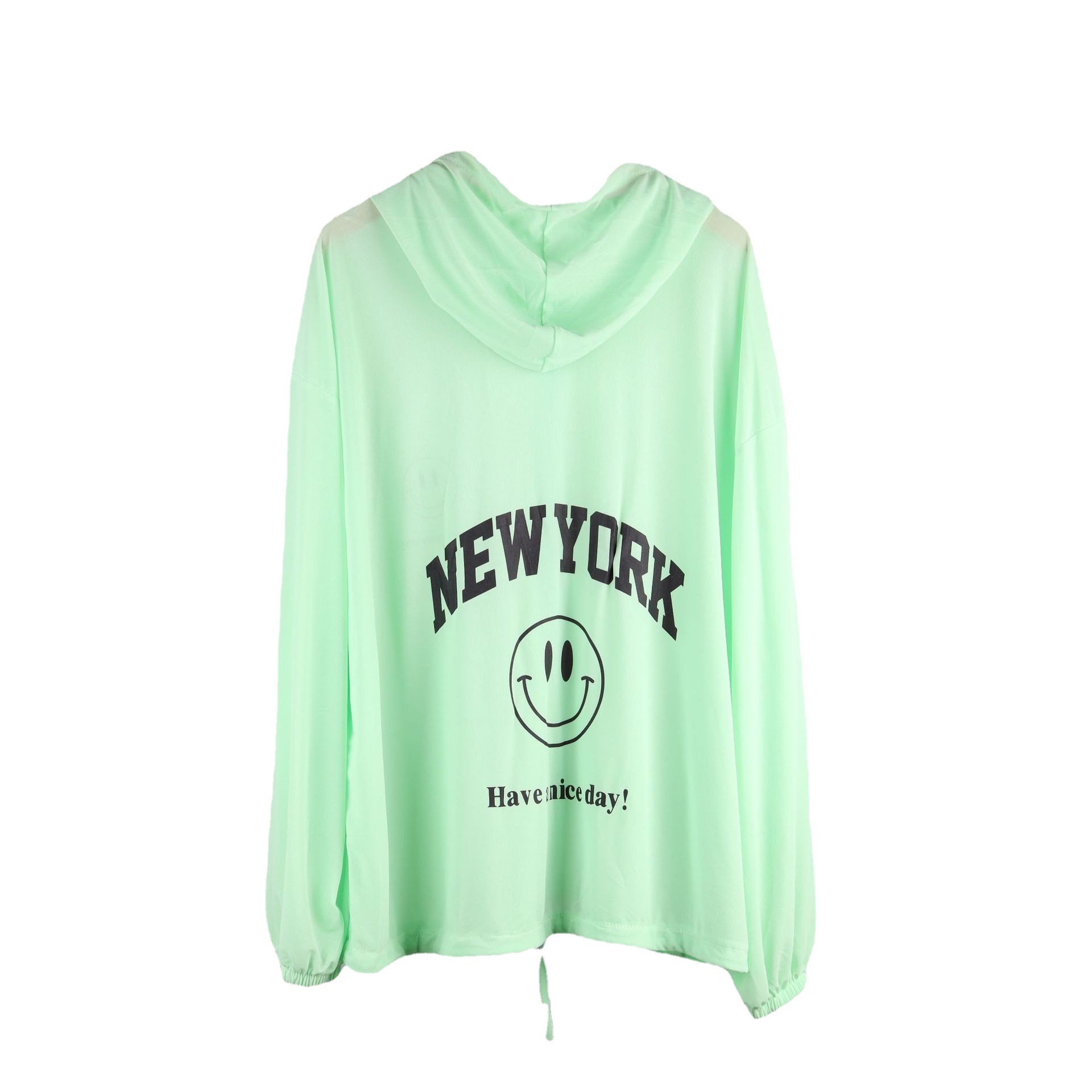 Smiling face large-sized sun-protective clothing for girls in 2022, multi-color sun-protective clothing for girls, student uniform, Korean style, thin and loose mesh jacket Item Picture