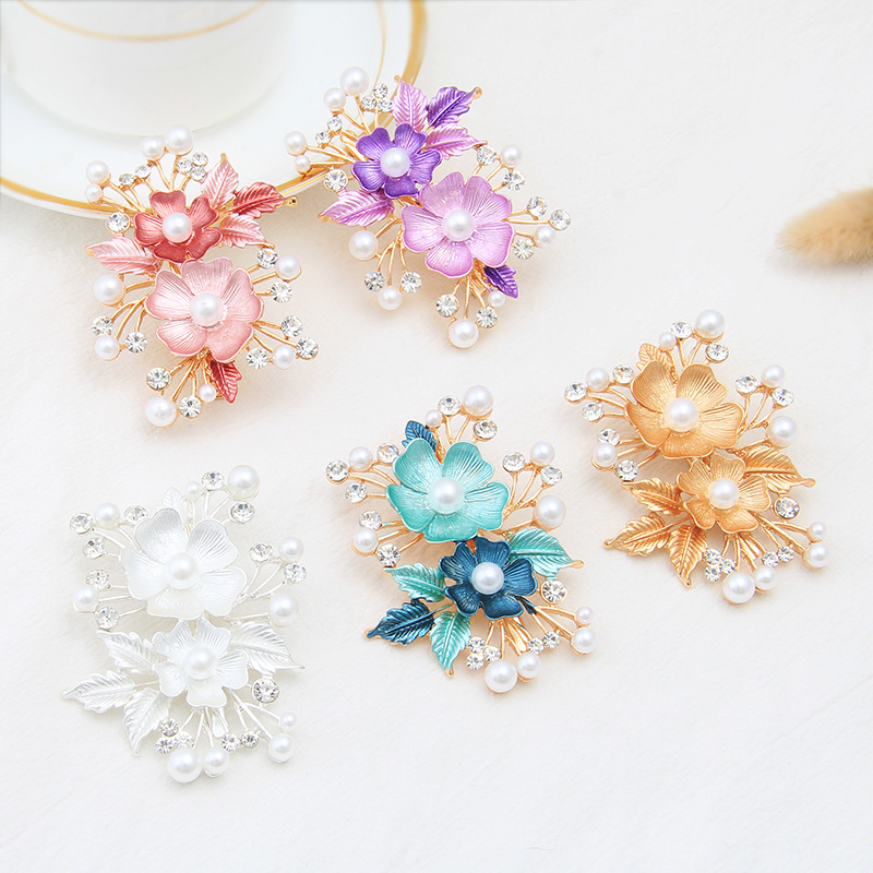 Ariel factory self - run Korean alloy flower hair clip lovely hair clip duck clip baking paint women's duckling mouth clip