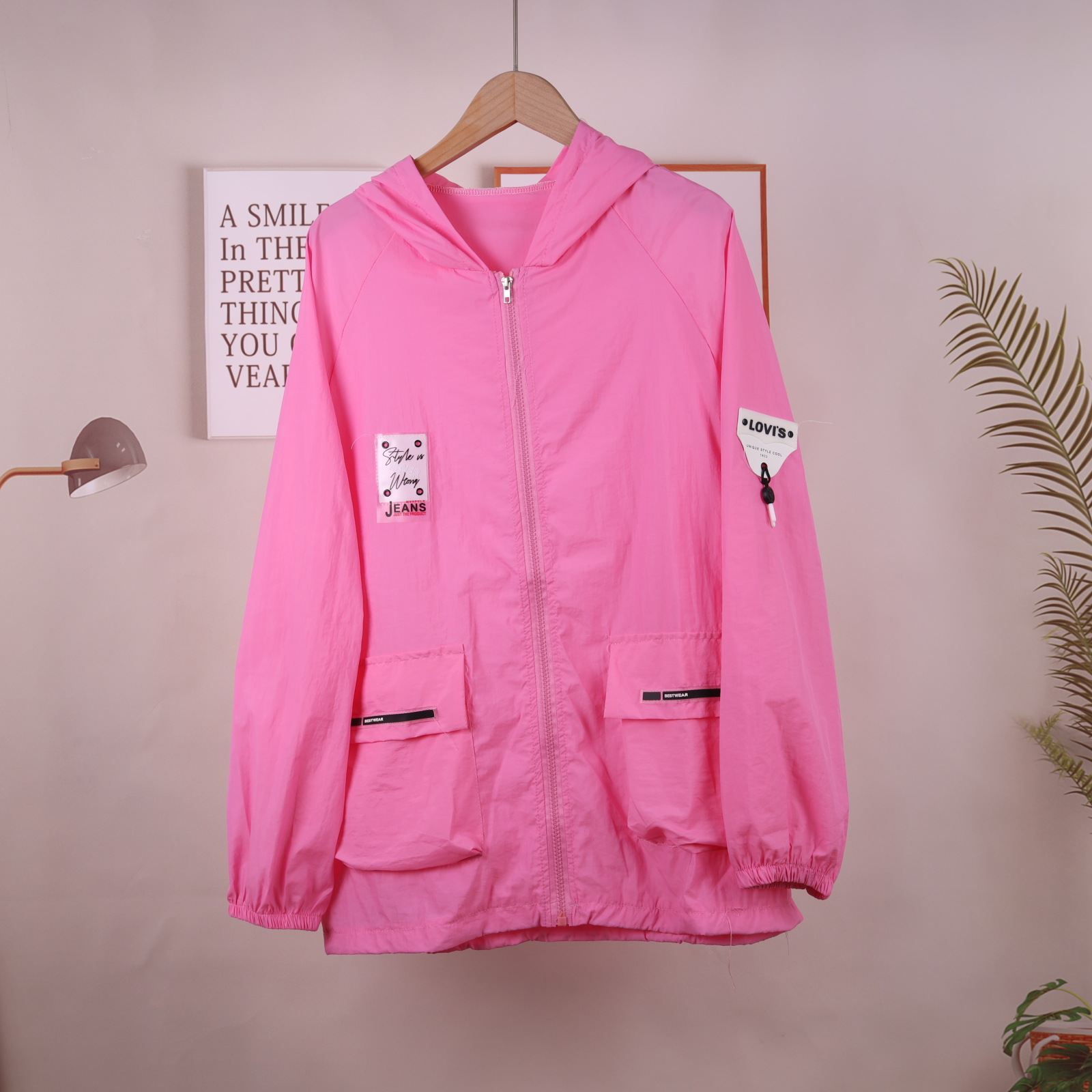 English large-sized short sun-protective clothing for girls, 2022 sun-protective clothing for girls, student uniform, Korean style thin loose mesh jacket Application Scenario
