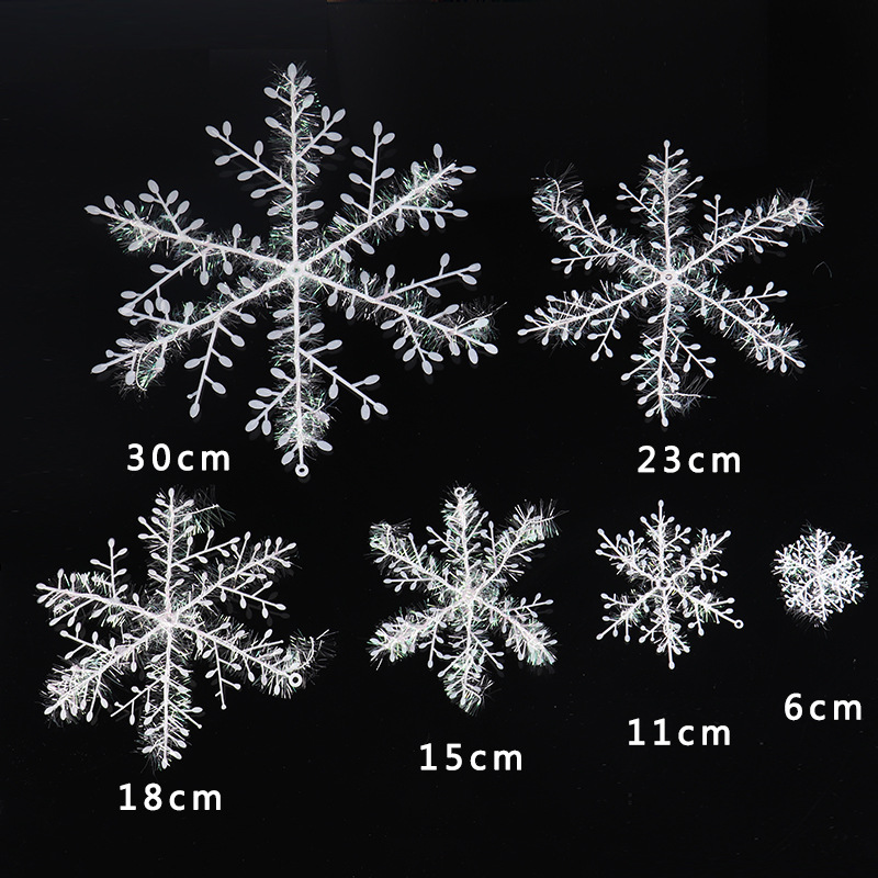 Christmas snowflake snowflake string decorate Christmas tree pendant small snowflake Christmas ornament
