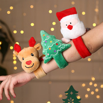 Christmas decoration pat with Tik Tok with the same gift fawn doll elk pat ring bracelet Christmas pat ring
