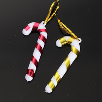 Christmas decorations Small tree crutches pendant pack of 6 Christmas tree decorations small Christmas gifts